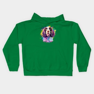 Springer Spaniel Happy Dog Photo Design Kids Hoodie